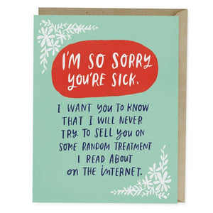 Treatment on the Internet Empathy Greeting Card