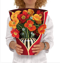 Load image into Gallery viewer, French Poppies Pop-up Greeting Card

