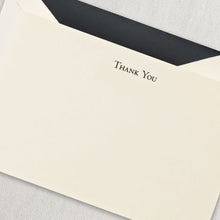 Load image into Gallery viewer, Crane Black Engraved Thank You Cards

