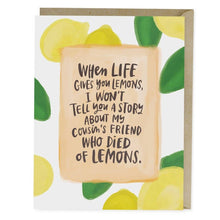 Load image into Gallery viewer, Died of Lemons Empathy Greeting Card
