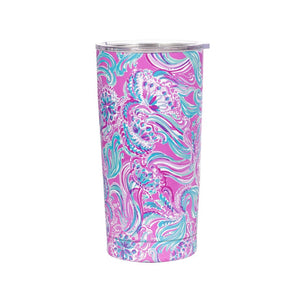 lilly pulitzer stainless steel thermal mug, don't be jelly (20 oz)