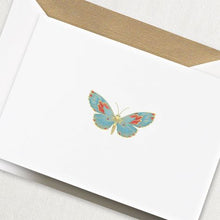 Load image into Gallery viewer, Crane Engraved Butterfly Note
