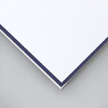 Load image into Gallery viewer, Crane Navy Bordered Pearl White Note
