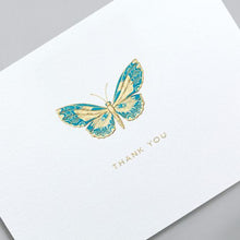 Load image into Gallery viewer, Crane Engraved Butterfly Thank You Note
