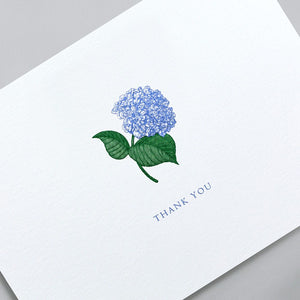 Crane Engraved Hydrangea Thank You Note