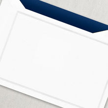 Load image into Gallery viewer, Crane Navy Blue Triple Hairline Card
