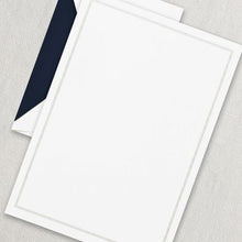 Load image into Gallery viewer, Crane Navy Blue Triple Hairline Half Sheet
