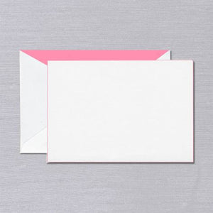 Crane Pink Foil Edged Card