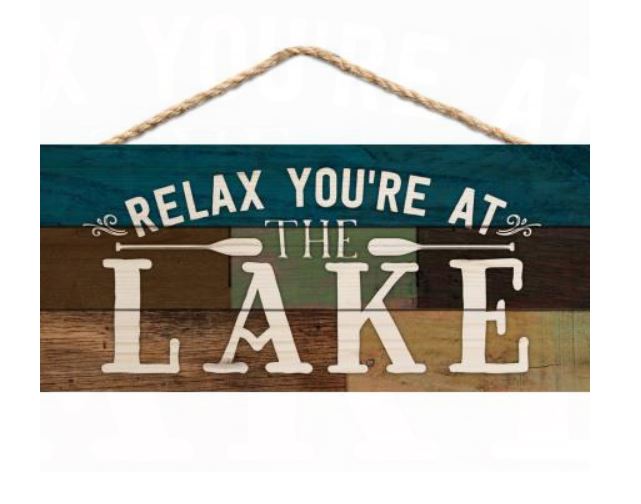 Relax, You're At The Lake Hanging Decor
