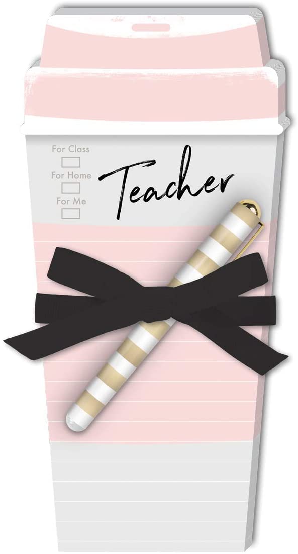 Lady Jayne 'Teacher Coffee Cup' Notepad with Pen