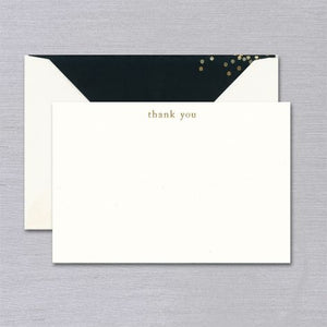 Vera Wang Engraved Confetti Thank You Card